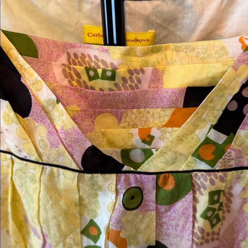 Vintage Catherine Malandrino Multicolor Patterned Blouse - Picture 2 of 4